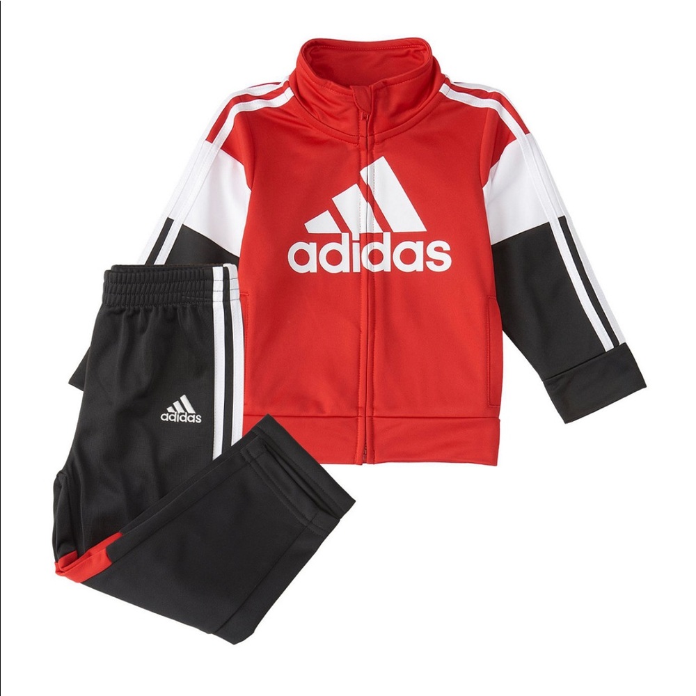 Adidas Little Boys Zip Front Bold Pack Jacket Set